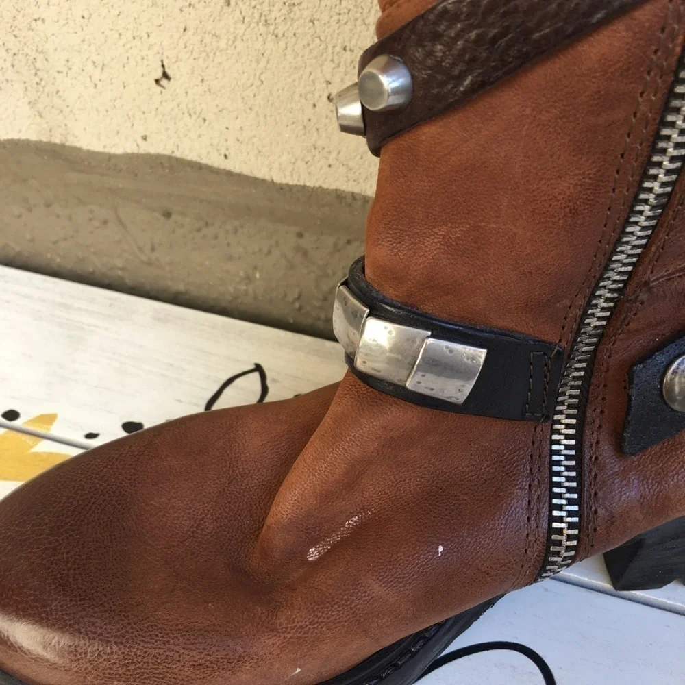 Free People x A.S.98 over the knee Boots in brown size 6